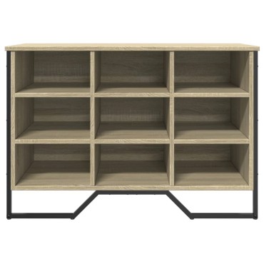 vidaXL Παπουτσοθήκη Sonoma Δρυς 90x38x61,5cm από Επεξεργασμένο Ξύλο