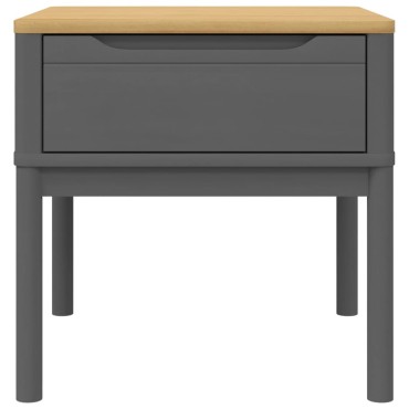vidaXL Τραπεζάκι FLORO Γκρι 55x55x54cm από Μασίφ Ξύλο Πεύκου