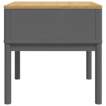 vidaXL Τραπεζάκι FLORO Γκρι 55x55x54cm από Μασίφ Ξύλο Πεύκου