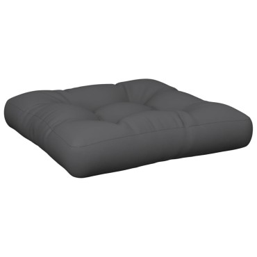vidaXL Μαξιλάρι Παλέτας Ανθρακί 58x58x10cm Υφασμάτινο