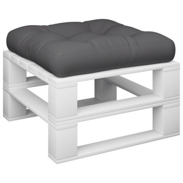 vidaXL Μαξιλάρι Παλέτας Ανθρακί 58x58x10cm Υφασμάτινο