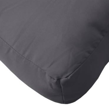 vidaXL Μαξιλάρι Παλέτας Ανθρακί 58x58x10cm Υφασμάτινο
