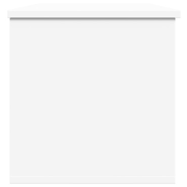 vidaXL Κουτί Αποθήκευσης Λευκό 102x35x35cm από Επεξεργασμένο Ξύλο 1 τεμ.