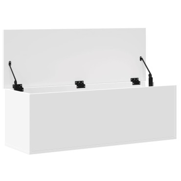 vidaXL Κουτί Αποθήκευσης Λευκό 102x35x35cm από Επεξεργασμένο Ξύλο 1 τεμ.