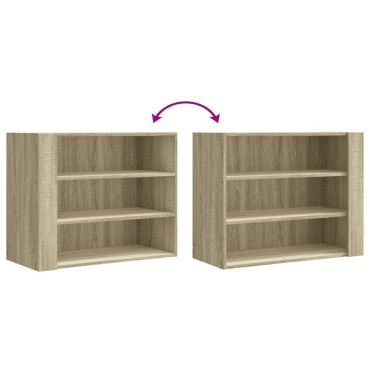 vidaXL Ντουλάπι Τοίχου Sonoma Δρυς 75x35x60cm Επεξεργασμένο Ξύλο 1 τεμ.