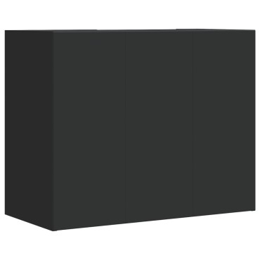 vidaXL Ντουλάπι Τοίχου Μαύρο 75x35x60cm από Επεξεργασμένο Ξύλο 1 τεμ.