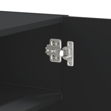 vidaXL Ντουλάπι Τοίχου Μαύρο 75x35x60cm από Επεξεργασμένο Ξύλο 1 τεμ.