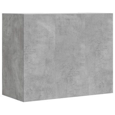 vidaXL Ντουλάπι Τοίχου Γκρι Σκυρ. 75x35x60cm Επεξεργασμένο Ξύλο 1 τεμ.