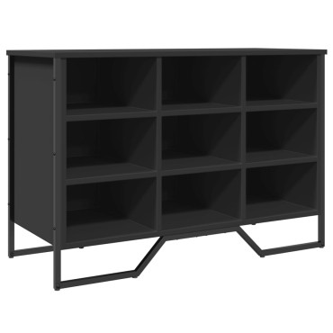 vidaXL Παπουτσοθήκη Μαύρη 90x38x61,5cm από Επεξεργασμένο Ξύλο