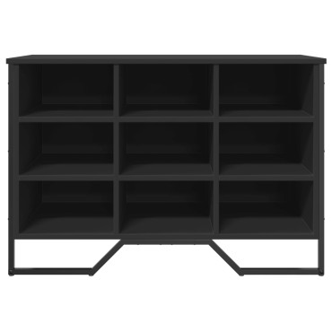 vidaXL Παπουτσοθήκη Μαύρη 90x38x61,5cm από Επεξεργασμένο Ξύλο