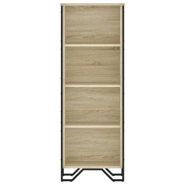 vidaXL Βιβλιοθήκη Sonoma Δρυς 50x31x137,5cm από Επεξεργασμένο Ξύλο 1 τεμ.