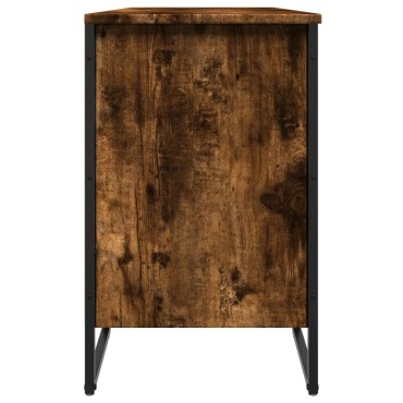 vidaXL Παπουτσοθήκη Καπνιστή Δρυς 90x38x61,5cm από Επεξεργασμένο Ξύλο