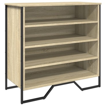 vidaXL Παπουτσοθήκη Sonoma Δρυς 80x38x78cm από Επεξεργασμένο Ξύλο