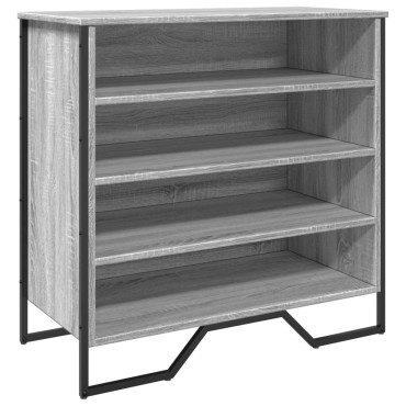 vidaXL Παπουτσοθήκη Γκρι Sonoma 80x38x78cm από Επεξεργασμένο Ξύλο