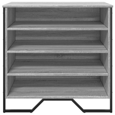 vidaXL Παπουτσοθήκη Γκρι Sonoma 80x38x78cm από Επεξεργασμένο Ξύλο