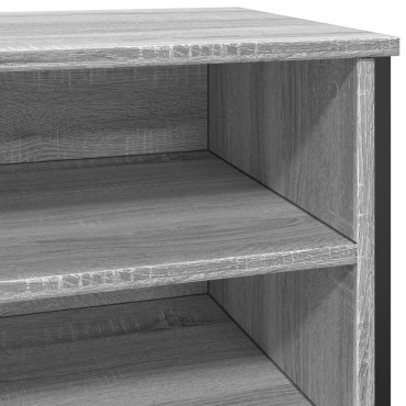 vidaXL Παπουτσοθήκη Γκρι Sonoma 80x38x78cm από Επεξεργασμένο Ξύλο