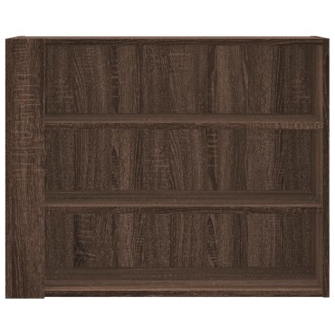 vidaXL Ντουλάπι Τοίχου Καφέ Δρυς 75x35x60cm Επεξεργασμένο Ξύλο 1 τεμ.