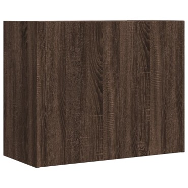 vidaXL Ντουλάπι Τοίχου Καφέ Δρυς 75x35x60cm Επεξεργασμένο Ξύλο 1 τεμ.