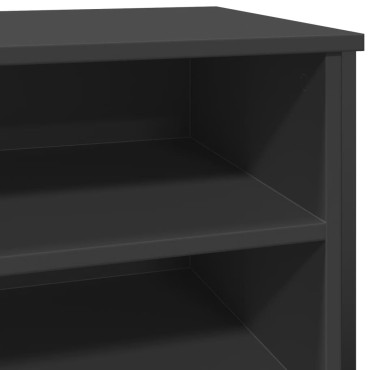 vidaXL Παπουτσοθήκη Μαύρη 80x38x78cm από Επεξεργασμένο Ξύλο