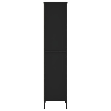 vidaXL Βιβλιοθήκη Μαύρη 50x31x137,5cm από Επεξεργασμένο Ξύλο 1 τεμ.