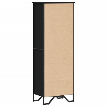 vidaXL Βιβλιοθήκη Μαύρη 50x31x137,5cm από Επεξεργασμένο Ξύλο 1 τεμ.