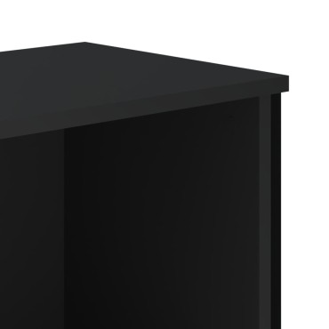 vidaXL Βιβλιοθήκη Μαύρη 50x31x137,5cm από Επεξεργασμένο Ξύλο 1 τεμ.