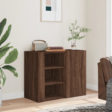 vidaXL Ντουλάπι Τοίχου Καφέ Δρυς 75x35x60cm Επεξεργασμένο Ξύλο 1 τεμ.