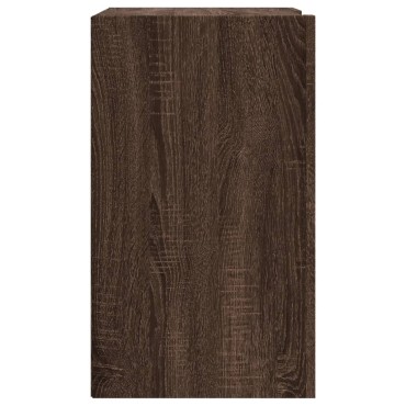 vidaXL Ντουλάπι Τοίχου Καφέ Δρυς 75x35x60cm Επεξεργασμένο Ξύλο 1 τεμ.