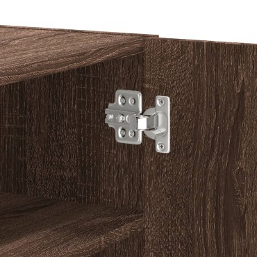 vidaXL Ντουλάπι Τοίχου Καφέ Δρυς 75x35x60cm Επεξεργασμένο Ξύλο 1 τεμ.