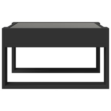 vidaXL Τραπεζάκι Σαλονιού Infinity LED Μαύρο 50x53x30cm 1 τεμ.