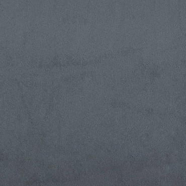 vidaXL Κρεβάτι Boxspring με Στρώμα Σκούρο Γκρι 90x200 εκ. Βελούδινο
