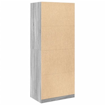 vidaXL Ντουλάπα Γκρι Sonoma 80x50x200cm από Επεξεργασμένο Ξύλο 1 τεμ.