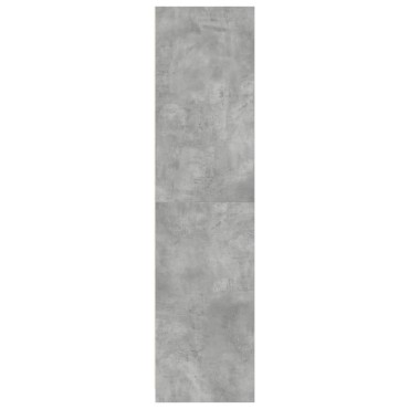 vidaXL Ντουλάπα Γκρι του Σκυροδέματος 100x50x200cm Επεξεργασμένο Ξύλο 1 τεμ.