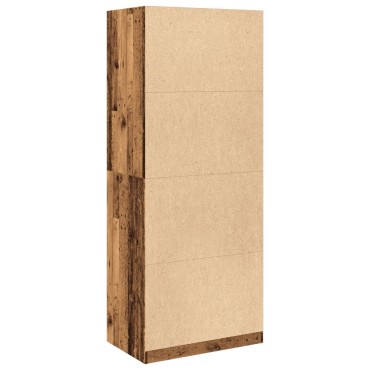 vidaXL Ντουλάπα Όψη Παλαιού Ξύλου 80x50x200cm από Επεξεργασμένο Ξύλο 1 τεμ.