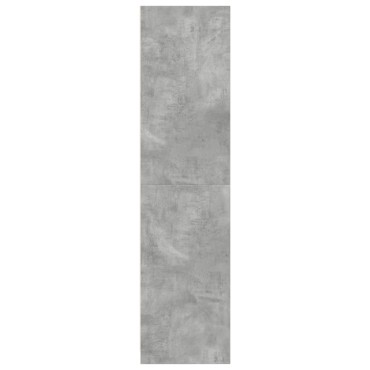 vidaXL Ντουλάπα Γκρι του Σκυροδέματος 100x50x200cm Επεξεργασμένο Ξύλο 1 τεμ.