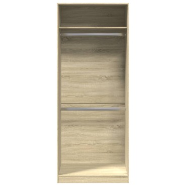 vidaXL Ντουλάπα Χρώμα Sonoma Δρυς 80x50x200cm από Επεξ. Ξύλο 1 τεμ.