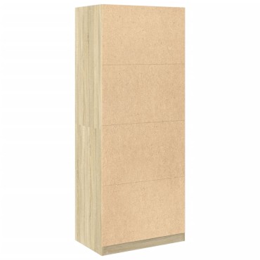 vidaXL Ντουλάπα Χρώμα Sonoma Δρυς 80x50x200cm από Επεξ. Ξύλο 1 τεμ.