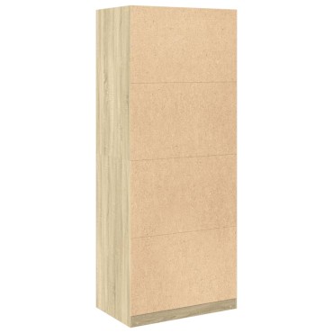 vidaXL Ντουλάπα Χρώμα Sonoma Δρυς 80x50x200cm από Επεξ. Ξύλο 1 τεμ.