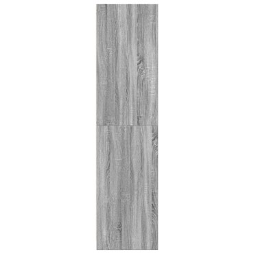 vidaXL Ντουλάπα Γκρι Sonoma 100x50x200cm από Επεξεργασμένο Ξύλο 1 τεμ.