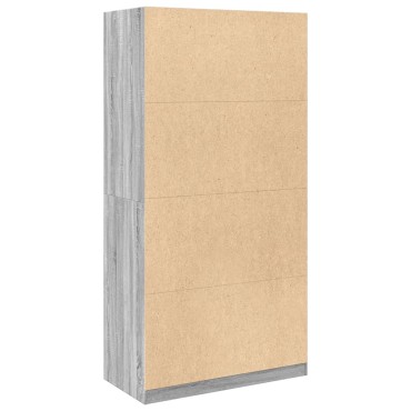 vidaXL Ντουλάπα Γκρι Sonoma 100x50x200cm από Επεξεργασμένο Ξύλο 1 τεμ.