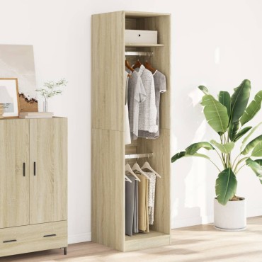 vidaXL Ντουλάπα Χρώμα Sonoma Δρυς 50x50x200cm από Επεξ. Ξύλο 1 τεμ.