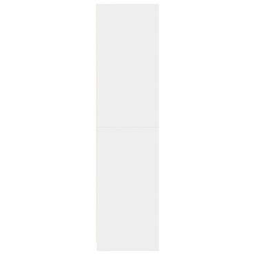 vidaXL Ντουλάπα Λευκή 100x50x200cm από Επεξεργασμένο Ξύλο 1 τεμ.
