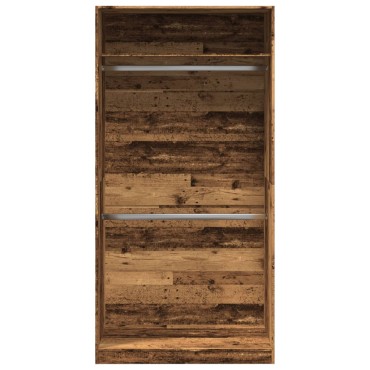 vidaXL Ντουλάπα Όψη Παλαιού Ξύλου 100x50x200cm από Επεξεργασμένο Ξύλο 1 τεμ.