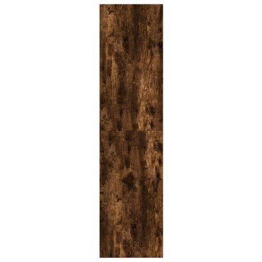 vidaXL Ντουλάπα Χρώμα Καπνιστή Δρυς 50x50x200cm από Επεξ. Ξύλο 1 τεμ.