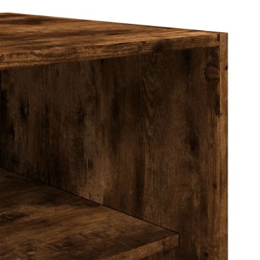 vidaXL Ντουλάπα Χρώμα Καπνιστή Δρυς 50x50x200cm από Επεξ. Ξύλο 1 τεμ.