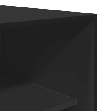 vidaXL Ντουλάπα Μαύρη 80x50x200cm από Επεξεργασμένο Ξύλο 1 τεμ.
