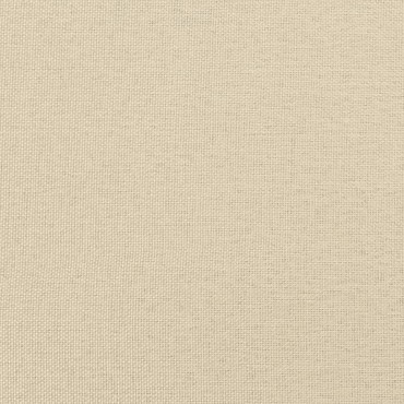 vidaXL Κρεβάτι Boxspring με Στρώμα Κρεμ 120x190cm Υφασμάτινο 1 τεμ. - Μονό