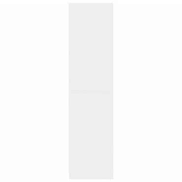 vidaXL Ντουλάπα Λευκή 30x50x200cm από Επεξεργασμένο Ξύλο 1 τεμ.