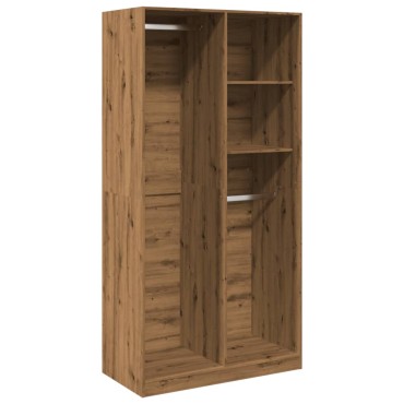 vidaXL Ντουλάπα Αρτισιανή Δρυς 100x50x200cm Επεξεργασμένο Ξύλο 1 τεμ.