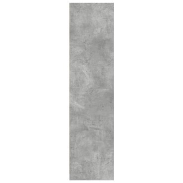 vidaXL Ντουλάπα Γκρι του Σκυροδέματος 80x50x200cm Επεξεργασμένο Ξύλο 1 τεμ.